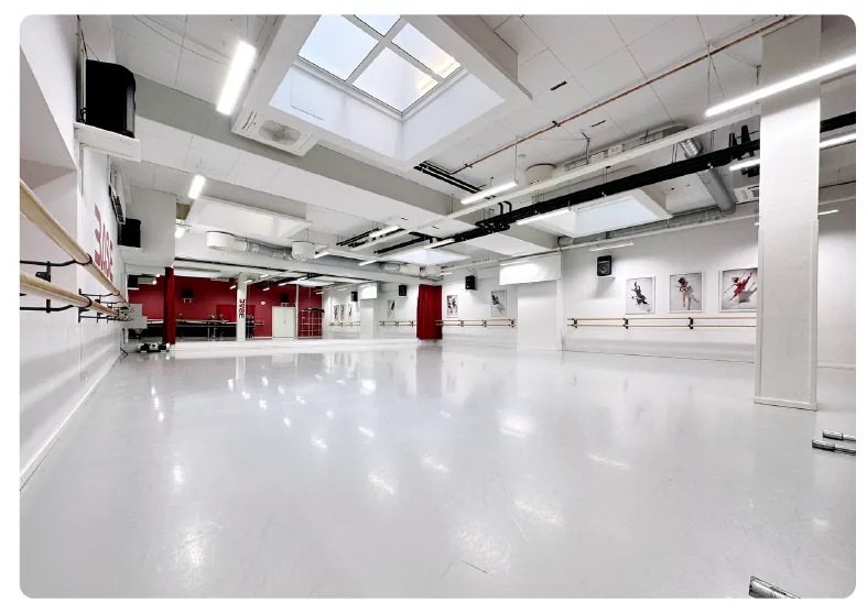 BASE23:s studios på Jungfrugatan 23
